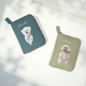 うちの子 レザー財布｜お名前入り オーダーメイド 大容量ペットウォレット RFIDブロッキング