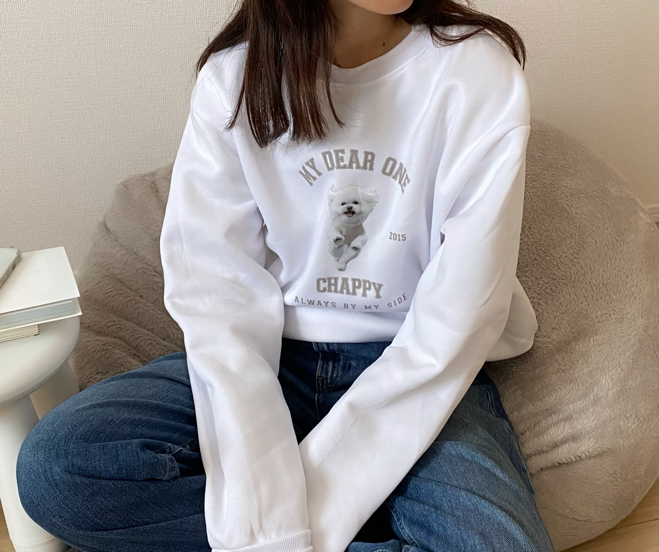 うちの子スウェット｜MY DEAR ONE｜写真から作るオーダーメイド ペット似顔絵・お名前入り